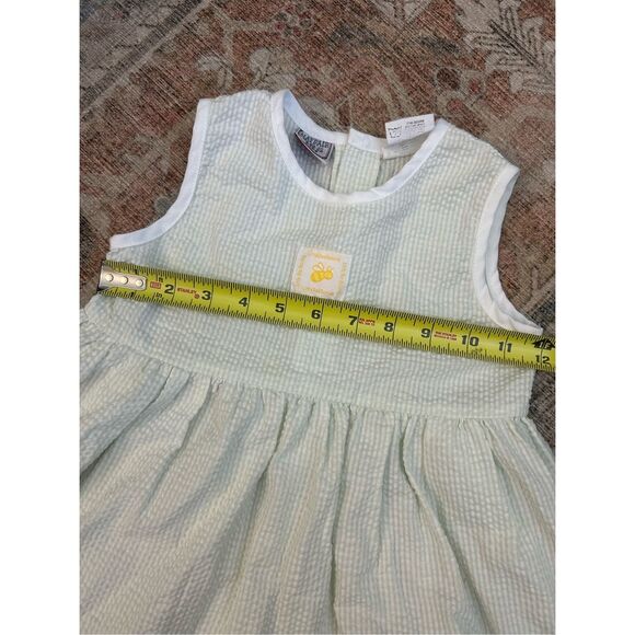 Mayfair Kids Yellow Bee and Floral Green Checkered Dress, Sz 2T - Picture 7 of 9
